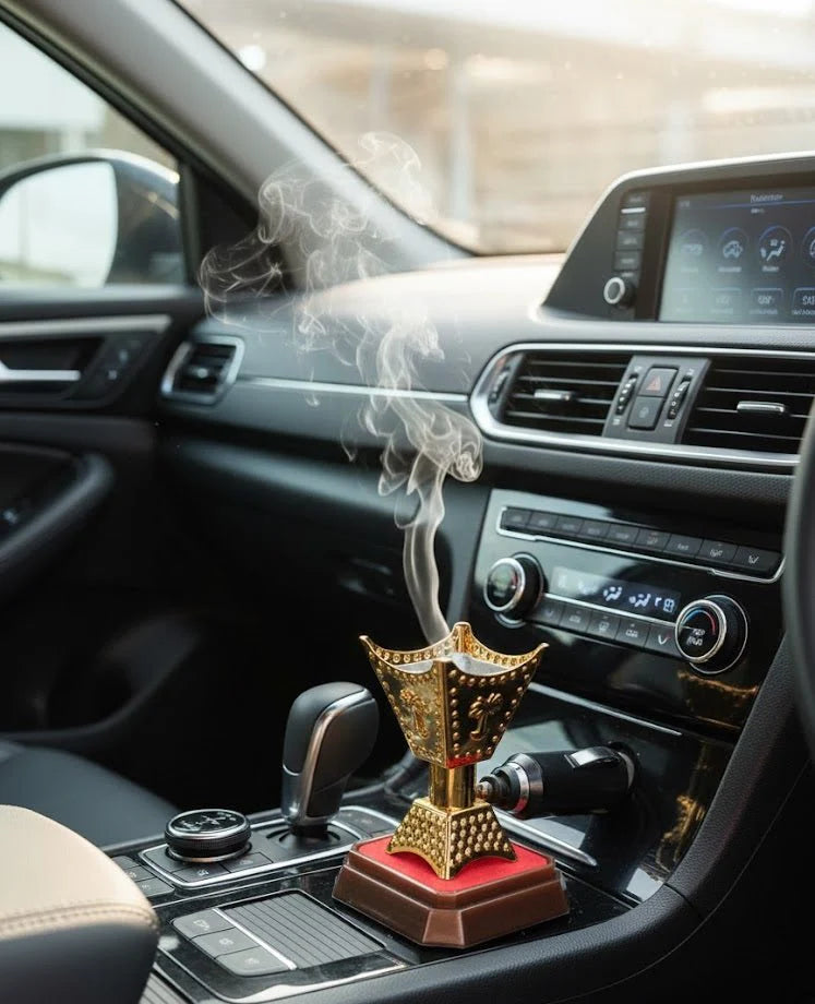 🚗 Portable Electric Bakhoor Burner for Car with 12V Plug 🔥