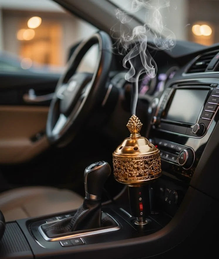 🚗 Portable Electric Bakhoor Burner for Car with 12V Plug 🔥
